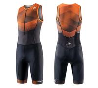 MY KILOMETRE Combinaison Triathlon Homme sans Manches - Trisuit Respirant à Séchage Rapide, 2 Poches Latérales Natation, Cyclisme & Course