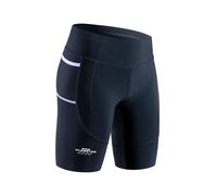 MY KILOMETRE Short de Triathlon Femme Long - Culotte de Cyclisme Séchage Rapide avec Poches Latérales, Protection UV 50+ pour Natation, Vélo, Course