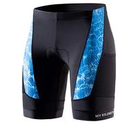 MY KILOMETRE Short de Triathlon Homme - Cuissard de Cyclisme Respirant Séchage Rapide et Confort Longue Distance Compétition - 2 Poches Latérales