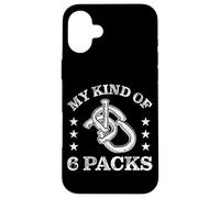 My Kind of Six Packs Citation Funny Horse Lovers Farrier Coque pour iPhone 16 Plus