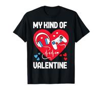My Kind of Valentine Funny Gaming Heartbeat Gamer Music Love T-Shirt