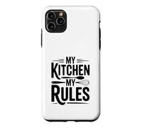 My Kitchen My Rules Citation Amusante du Chef de Cuisine Coque pour iPhone 11 Pro Max