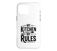My Kitchen My Rules Citation Amusante du Chef de Cuisine Coque pour iPhone 16 Pro Max