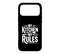 My Kitchen My Rules Citation Amusante du Chef de Cuisine Coque pour iPhone 17 Pro Max