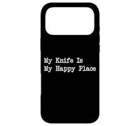 My Knife is My Happy Place Funny Knife Skills Apparel Coque pour iPhone 17 Pro Max