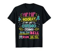 My Last Chemo Ring The Bell Cancer de l'ovaire T-Shirt Graphique avec Valeur