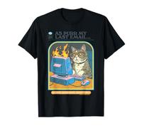 My Last Email Cat Sarcastic Retro Funny Adult Work Humor T-Shirt