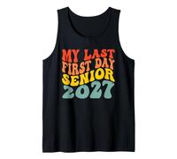 My Last First Day Senior 2027 Enseignant de rentrée Scolaire pour Enfants Débardeur