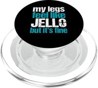 My Legs Feel Like Jello But It's Fine Gym Haltérophilie Cadeau PopSockets PopGrip pour MagSafe