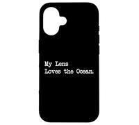 My Lens Loves the Ocean Funny Surf Photography Citation Vêtements Coque pour iPhone 16