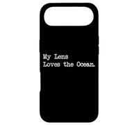 My Lens Loves The Ocean Funny Surf Photography Citation Vêtements Coque pour iPhone Air