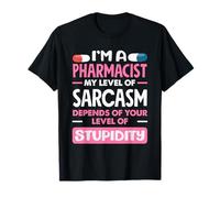 My Level of Sarcasm Pharmacien Pharmacie Tech T-Shirt