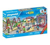 Playmobil Jeu 71452 Parc d'attraction My Life - 3 enfants, 5 adultes, balançoires - Dès 4 ans