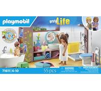 Playmobil 71611 Salle de Bains avec Douche et Baignoire - MyLife - Comprend Deux Personnages et des Accessoires - Dès 4 Ans