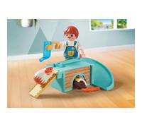 Playmobil Jouet My Life 71746 Enfant avec 2 cochons d'Inde et accessoires, 10 pièces