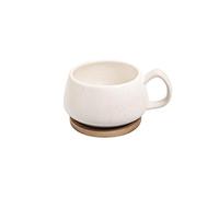 My Life Handmade Accessoire Mug et Sous-Verre, couleur crème