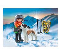 My Life Jeune Garçon En Raquettes Avec Son Saint Bernard 71741 Multicolore TU