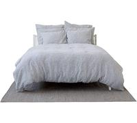 My Linen Home | Parure de Lit - 100% Lin Lavé | 1 Housse de Couette 240x220 avec Fermeture éclair | 2 Taies Oreiller 50x70 avec Fermeture à Revers | Linge de Lit et Oreillers | à Rayures