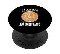 My Lion Vibes are Undefeated PopSockets PopGrip Adhésif
