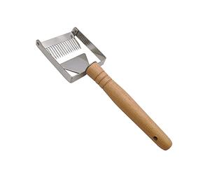 My Little Farm Easy Fourche de décapage pour Tout Apiculteur Ouverture Rapide et Douce des alvéoles grâce au Principe de rabotage, Manche en Bois Ergonomique