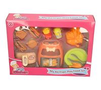 My Little Kitchen Air Fryer Set de Nourriture avec Jouets Fast Food Affichage numérique Rose