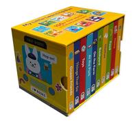 My Little Learning Bus 10 Board Book Library Set Includes Animals, Things that Go, Home, Food, Clothes, Backyard, On the Farm, Toys, At the Park, and Ocean Friends