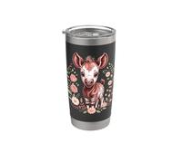 My Little Okapi Forest Giraffe Zoo Animal Cute Gobelet isotherme en acier inoxydable double paroi