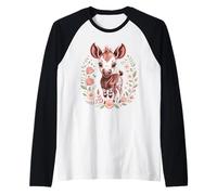 My Little Okapi Forest Giraffe Zoo Animal Cute Manche Raglan
