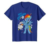 My Little Pony 20% Cooler with Rainbow Dash Mon Petit Poney T-Shirt, Enfant, Bleu Royal, 12 Ans