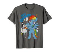 My Little Pony 20% Cooler with Rainbow Dash Mon Petit Poney T-Shirt, Homme, Asphalte, S