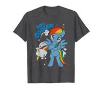 My Little Pony 20% Cooler with Rainbow Dash Mon Petit Poney T-Shirt, Homme, Chiné Foncé, XL