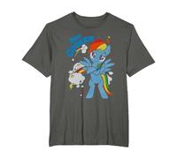 My Little Pony 20% Cooler with Rainbow Dash Mon Petit Poney T-Shirt, Homme Grandes Tailles, Asphalte, 2X Tall