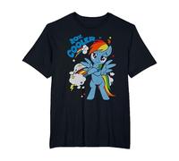 My Little Pony 20% Cooler with Rainbow Dash Mon Petit Poney T-Shirt, Homme Grandes Tailles, Noir, 3X Tall