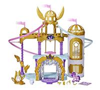 My Little Pony: A New Generation Movie Royal Racing Ziplines - 22-Inch Castle Playset Toy with 2 Moving Ziplines, Princess Petals Figure