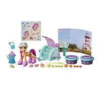 My Little Pony: A New Generation Smoothie Shop Sunny Starscout - Jouet Scène d'Histoire 25 Accessoires et Poney Figurine Multicolore
