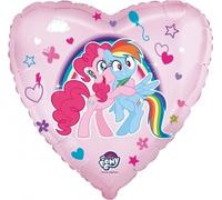 My little Pony ballon transparent cœur rose