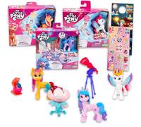 My Little Pony Ensemble de figurines pour filles - Ensemble avec 2 poupées magiques MLP Cutie Mark et Izzy Unicorn Tea Party avec accessoires, autocollants, plus | Figurine My Little Pony pour enfants