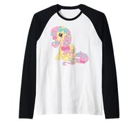 My Little Pony: Friendship is Magic Fluttershy with Bows Manche Raglan