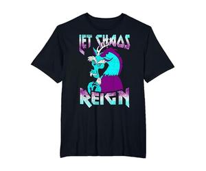 My Little Pony: Friendship is Magic Let Chaos Reign Vintage T-Shirt, Homme Grandes Tailles, Noir, 4X Tall