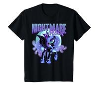 My Little Pony: Friendship is Magic Luna Nightmare Moon T-Shirt, Enfant, Noir, 12 Ans