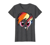 My Little Pony: Friendship is Magic Rainbow Dash Big Face T-Shirt, Femme, Chiné Foncé, M