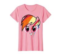 My Little Pony: Friendship is Magic Rainbow Dash Big Face T-Shirt, Femme, Rose, S