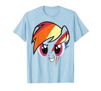 My Little Pony: Friendship is Magic Rainbow Dash Big Face T-Shirt, Homme, Bleu Céleste, S