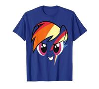 My Little Pony: Friendship is Magic Rainbow Dash Big Face T-Shirt, Homme, Bleu Royal, L