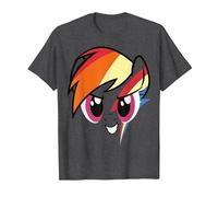 My Little Pony: Friendship is Magic Rainbow Dash Big Face T-Shirt, Homme, Chiné Foncé, S
