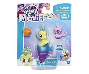 My Little Pony: Le Film - Bébé Poney Sirène - Lily Drop - Figurine 3 cm + Accessoires