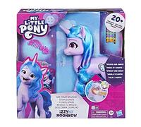 My Little Pony : Marquons Les Esprits, Étincelante Izzy Moonbow, Poney Violet de 20 cm, Musique et lumières, dès 5 Ans