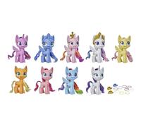 My Little Pony Mega Friendship Collection Coffret de 9 figurines de poneys de 12,5 cm avec peigne cheveux brossable et 15 accessoires