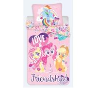 My Little Pony - Parure de Lit bébé Coton Animal, Housse de couette 100x135 cm, une Taie d’oreiller 40x60 cm