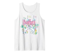 My Little Pony Ponies Pose Together Infront of Pink Castle Débardeur